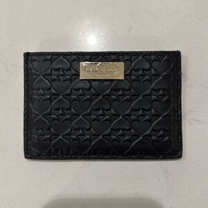 Kate Spade Black Leather Slim Card Holder